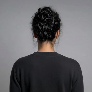 同一张人像，从背面视角重新拍摄