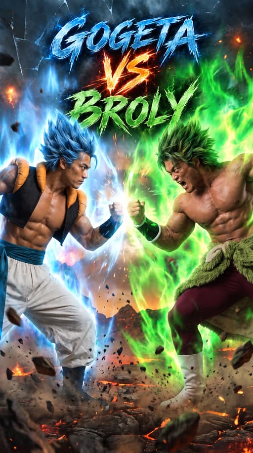 Gogeta SSB vs Broly